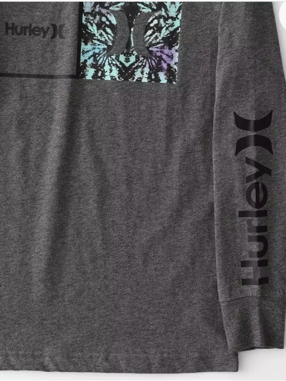 Hurley Long-Sleeve T-Shirt Youth gray size M NWT
